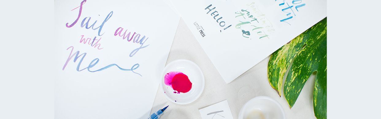 Watercolour Brush Lettering & Modern Calligraphy